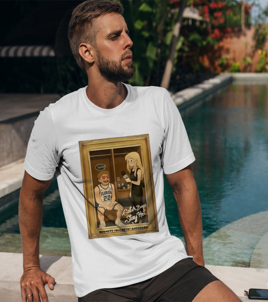 Florida Basketball Gator Boys Stay Hot Bennett Buckets Andersen Interview T-Shirt