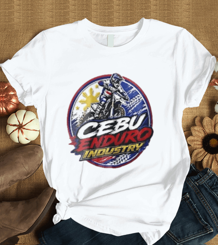 Cebu Enduro Industry Motocross Rider Dirt Bike Philippine Sun Adventure T-Shirt