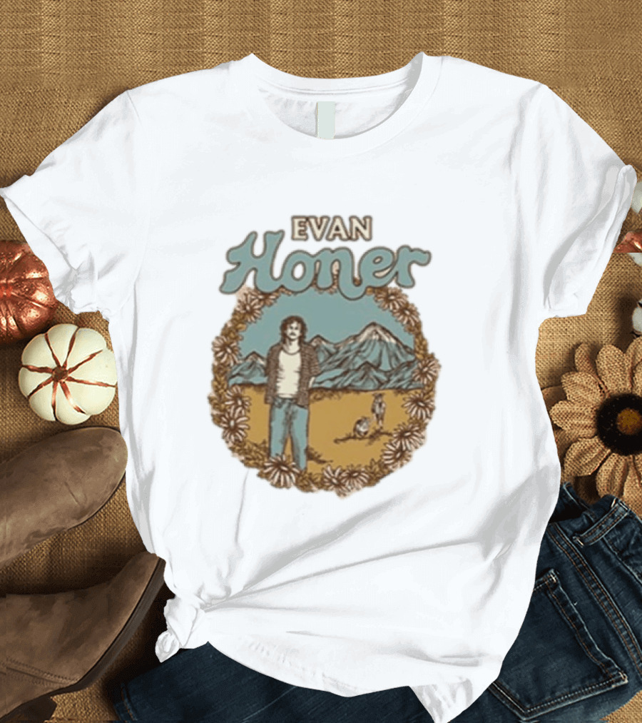 Evan Honer It's An Even Longer Road Tour 2026 Mountain Scene T-Shirt