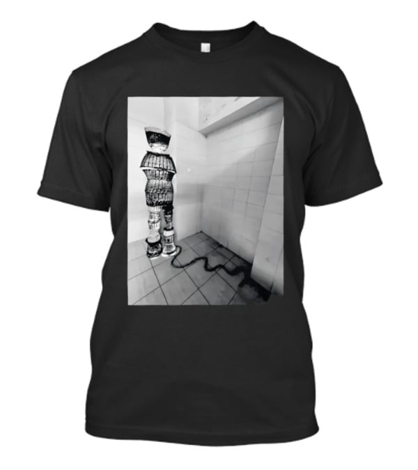 Calgary AeroMexico Airlines Winter Wonderland Robotic Figure In Monochrome Tile Room T-Shirt