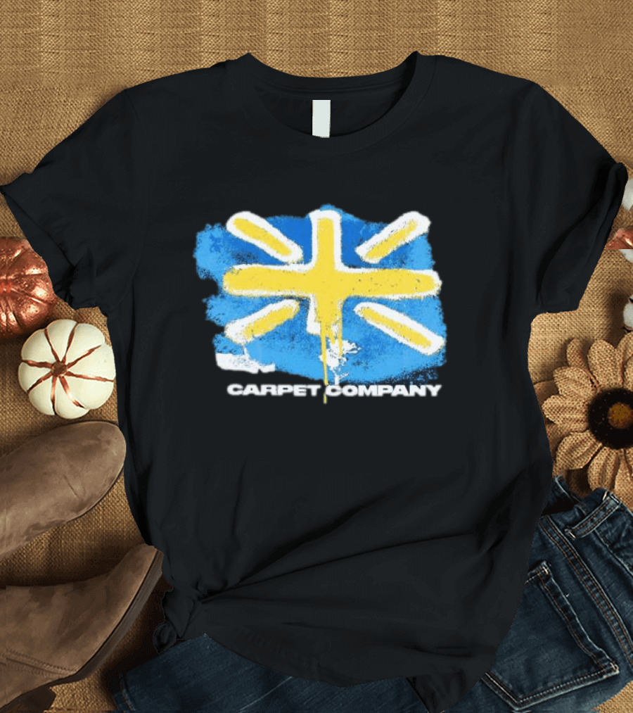 Carpet Company Union Jack Blue Yellow Cross T-Shirt