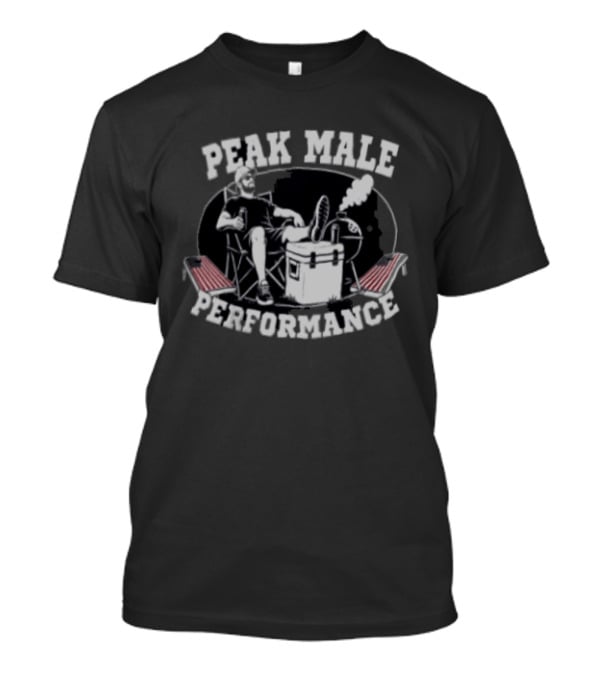 Peak Male Performance Relaxing With Grill And Cooler T-Shirt