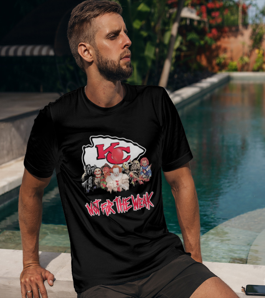 Kansas City Chiefs Horror Characters Halloween Squad Not For The Weak T-Shirt