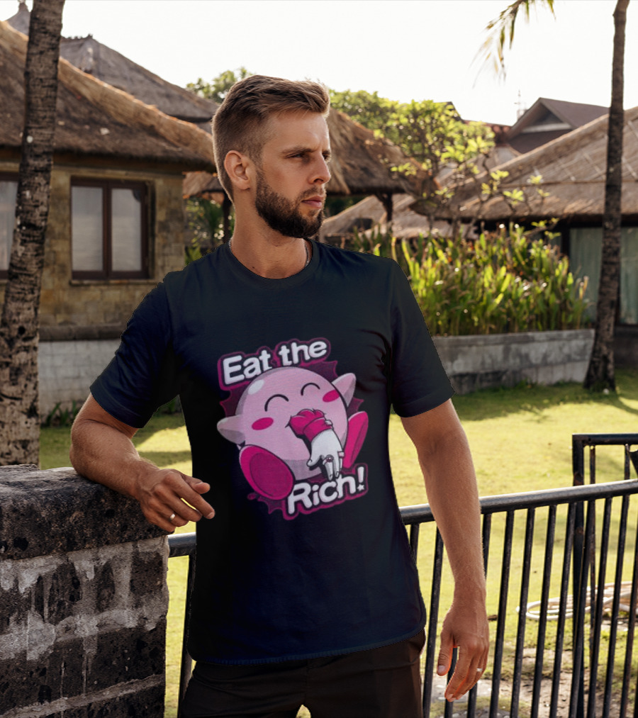 Punkwithacamera Store Eat The Rich Clay Graham Kirby Eating Hand T-Shirt