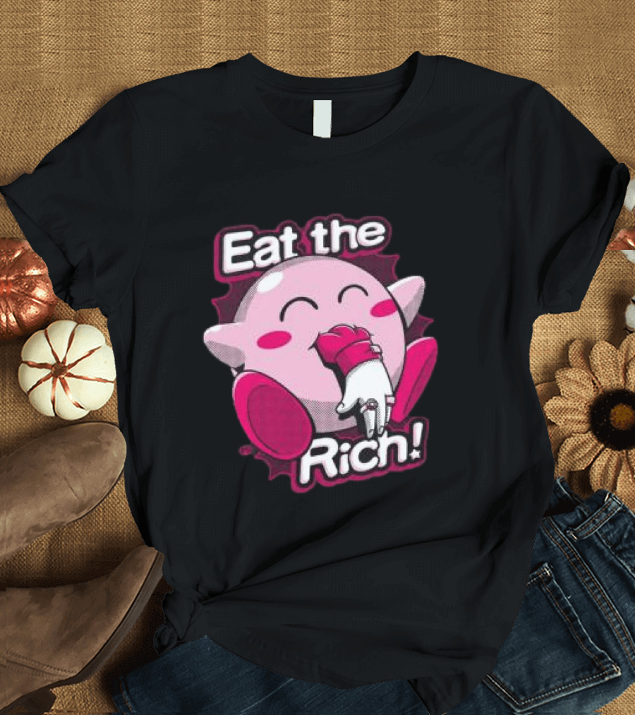 Punkwithacamera Store Eat The Rich Clay Graham Kirby Eating Hand T-Shirt