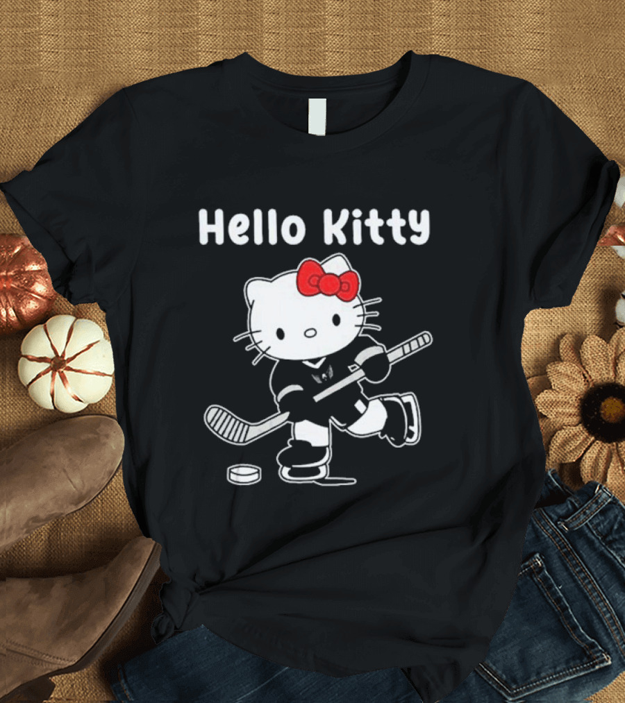 Hello Kitty Washington Capitals Hockey Team Collaboration T-Shirt