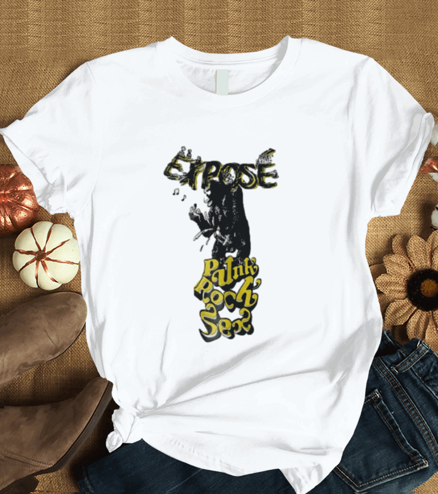 Expose King Kong Punk Rock Sex Gorilla Holding Woman T-Shirt