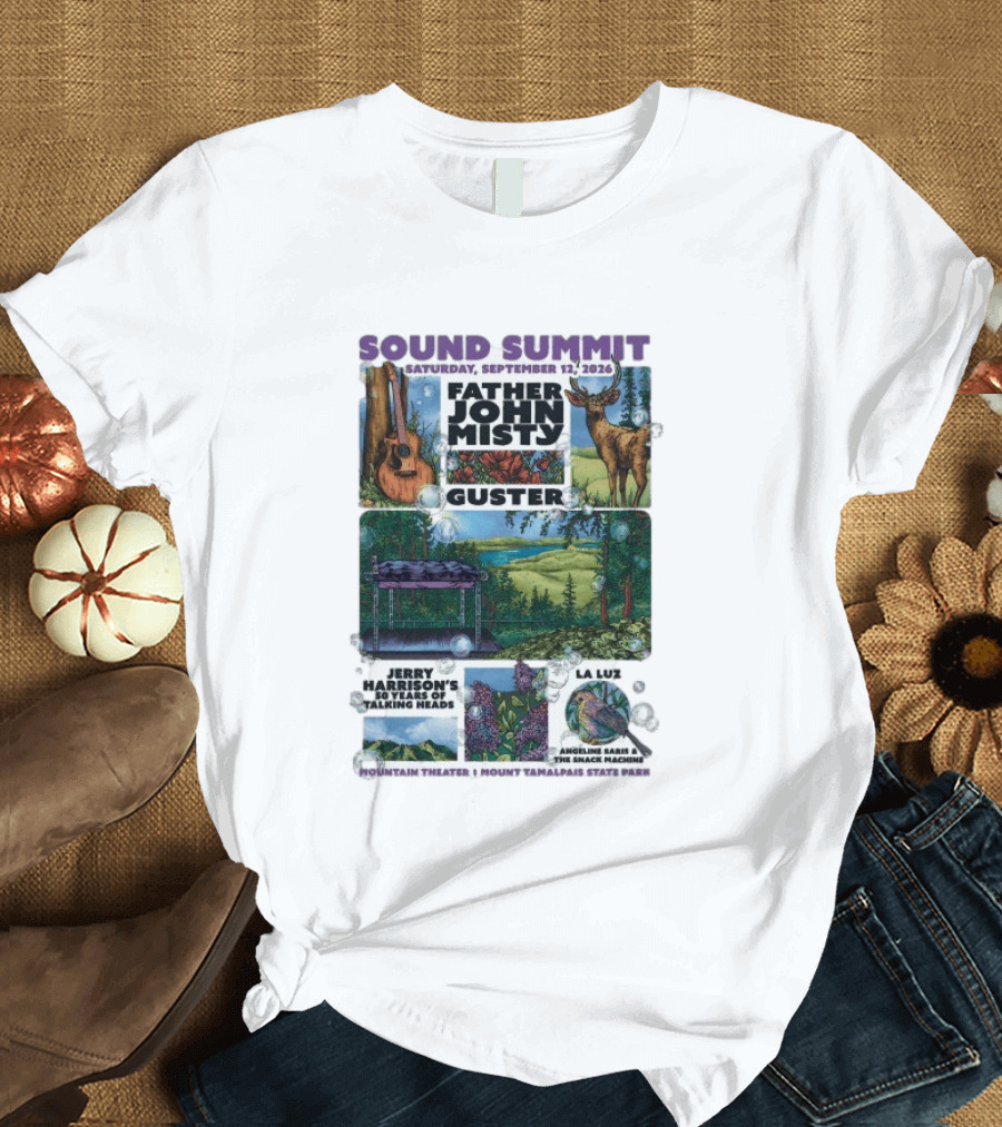 Sound Summit 2026 Father John Misty Guster Marin County MD September 12 Mountain Theater T-Shirt