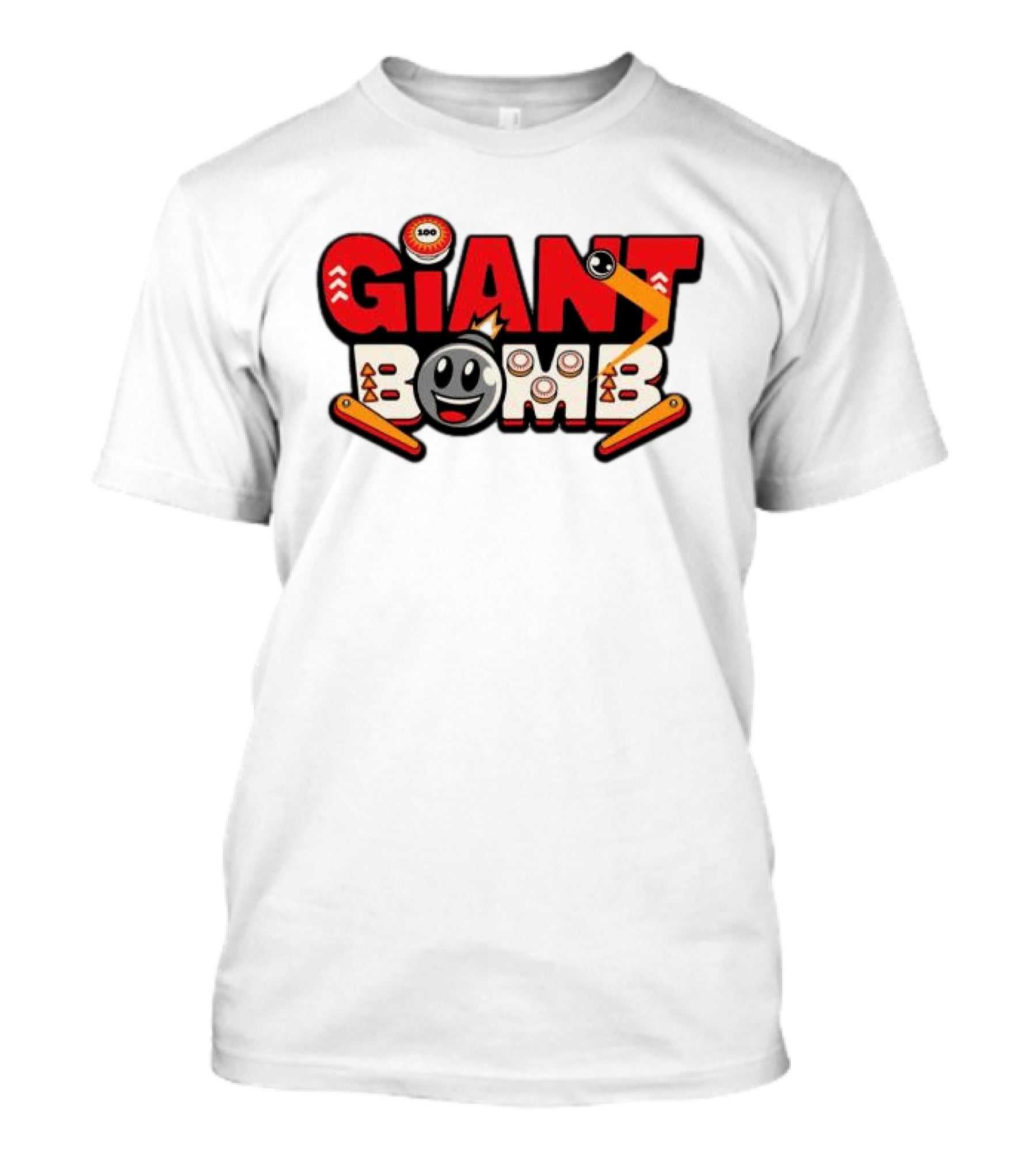 Giant Bomb Pinball Arcade Game Logo Retro Style Hat T-Shirt