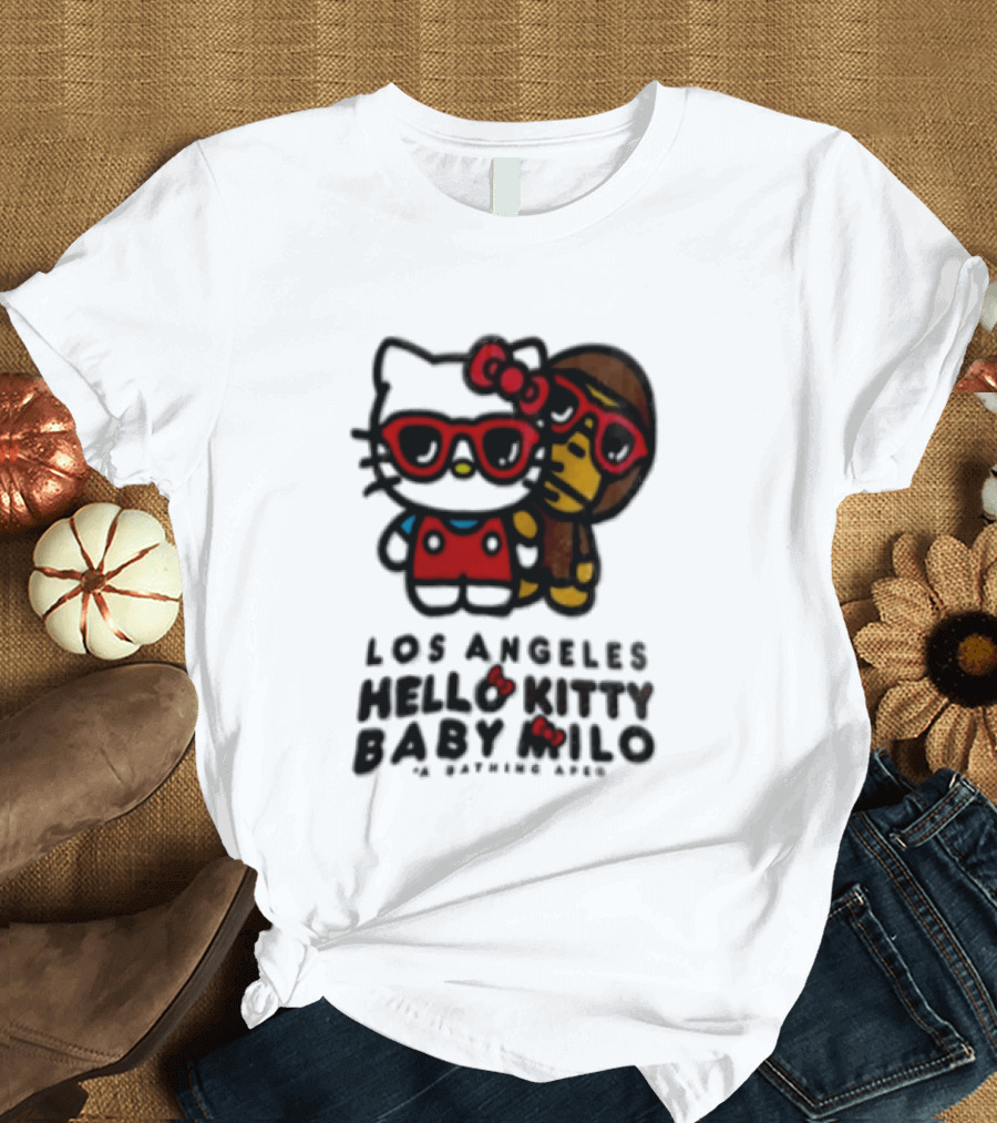 Los Angeles Hello Kitty Baby Milo A Bathing Ape Collaboration T-Shirt