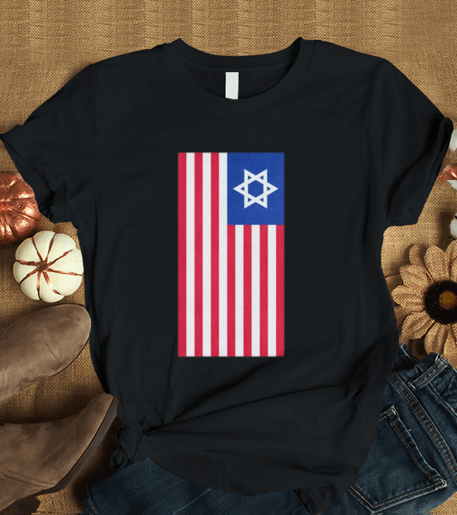 Hyde Force Store Very Serious Marine Casualty USA Israel Flag T-Shirt