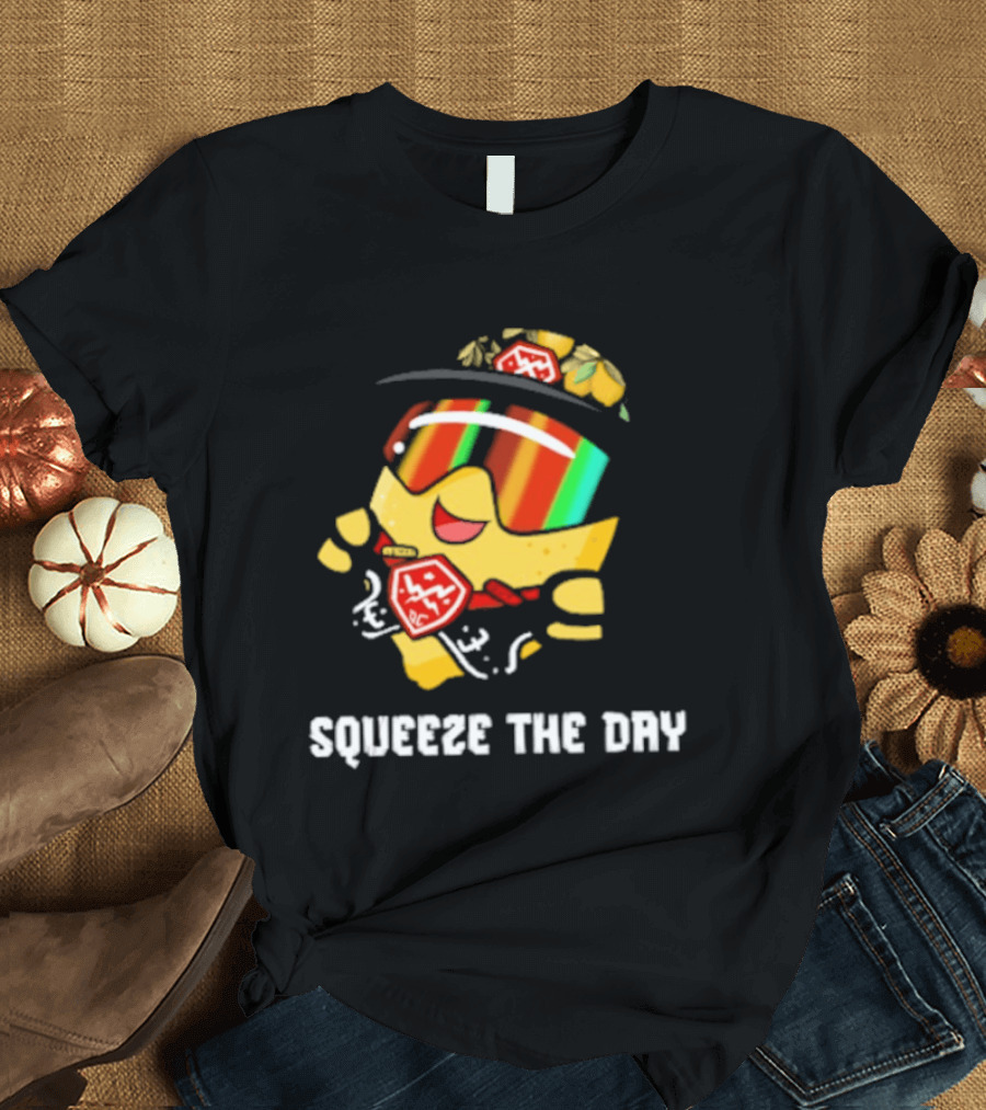 Lemon Guy Squeeze The Day Sunglasses Cool Vibe T-Shirt
