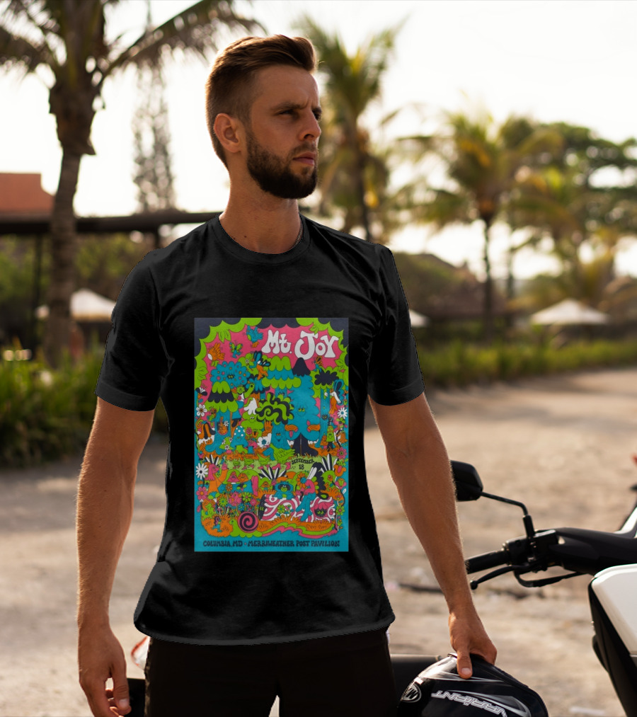 Mt. Joy September 18 Columbia MD Merriweather Post Pavilion Psychedelic Forest Concert T-Shirt