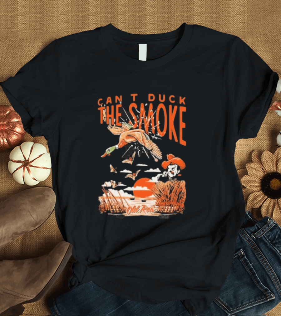 Oklahoma State Cowboys Can't Duck The Smoke Vintage Old Row T-Shirt