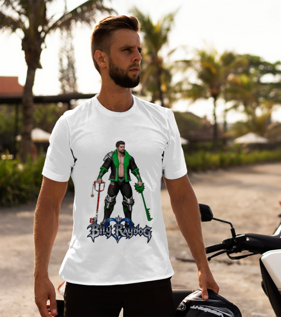 Billy Raydog Kingdom Hearts Crossover Character With Chains And Keys T-Shirt