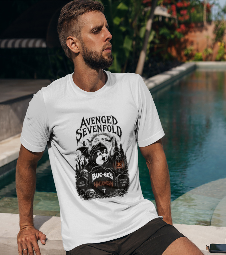 Avenged Sevenfold Buc Ee's Halloween Pumpkin Collaboration T-Shirt