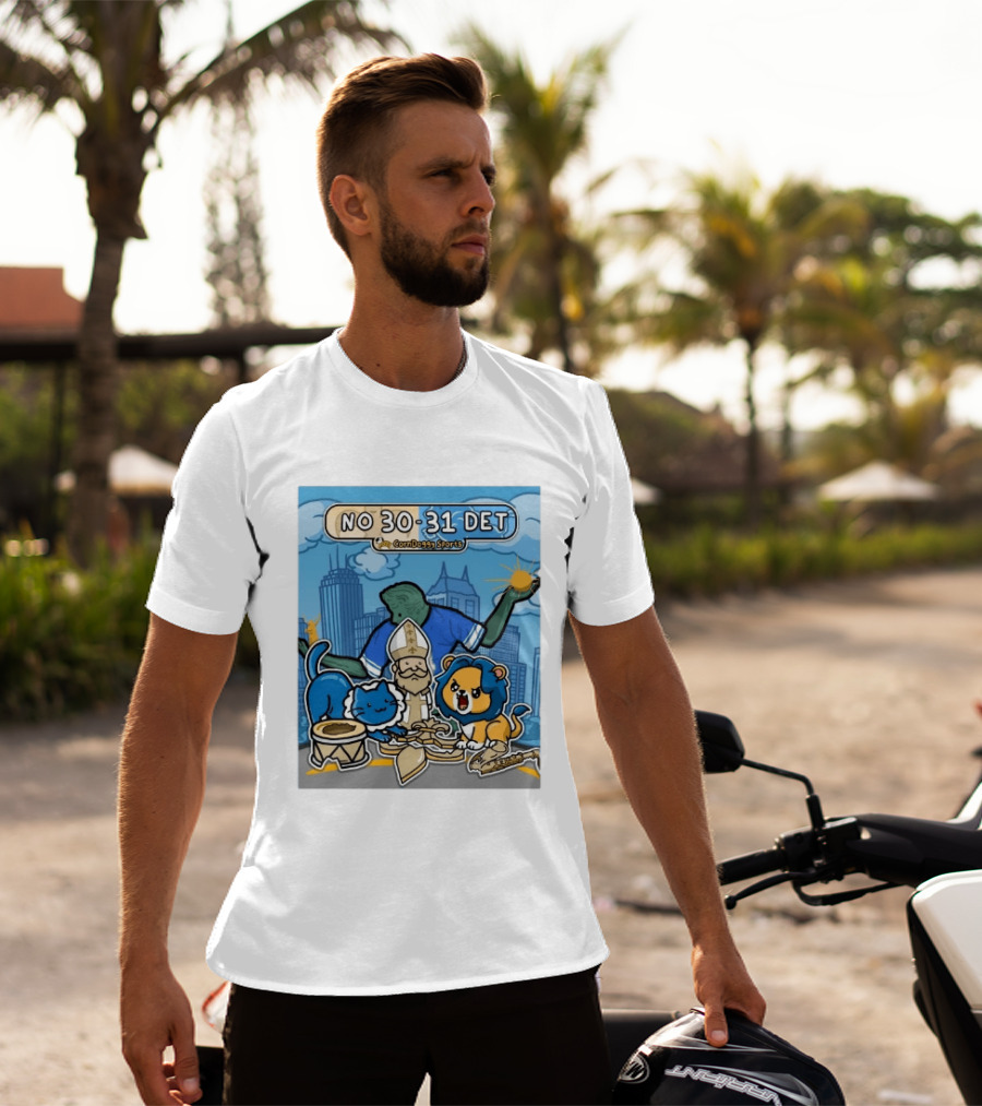 CornDoggy Sports NO 30 31 DET New Orleans Saints Vs Detroit Lions T-Shirt