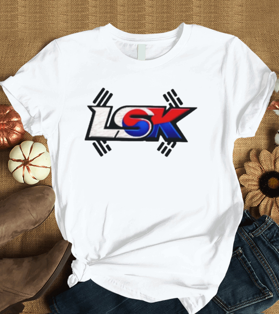LSK Korean Flag Trey Jordan Weightlifting T-Shirt