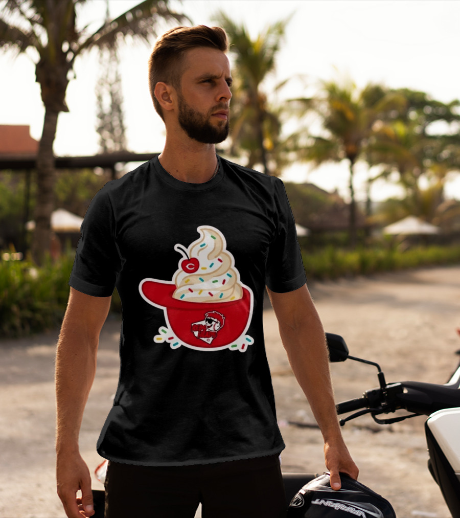 2026 Reds Heads Extra Innings Ice Cream Baseball Cap T-Shirt