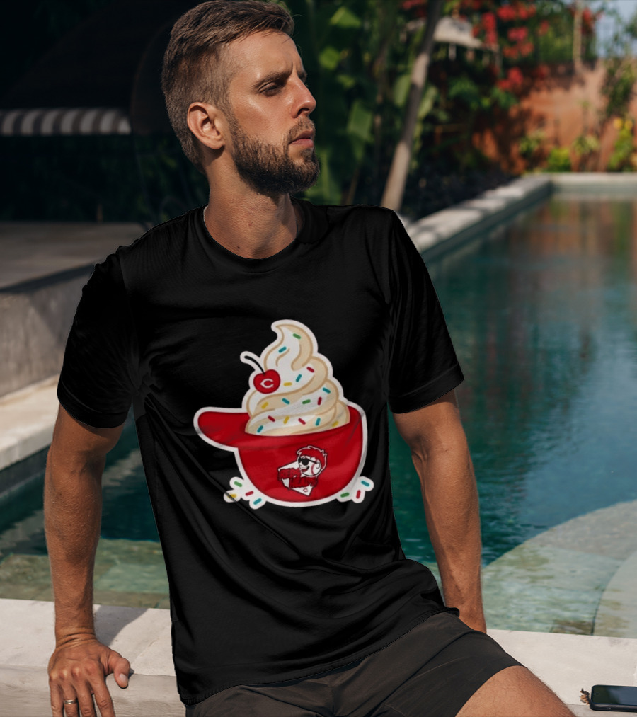 2026 Reds Heads Extra Innings Ice Cream Baseball Cap T-Shirt
