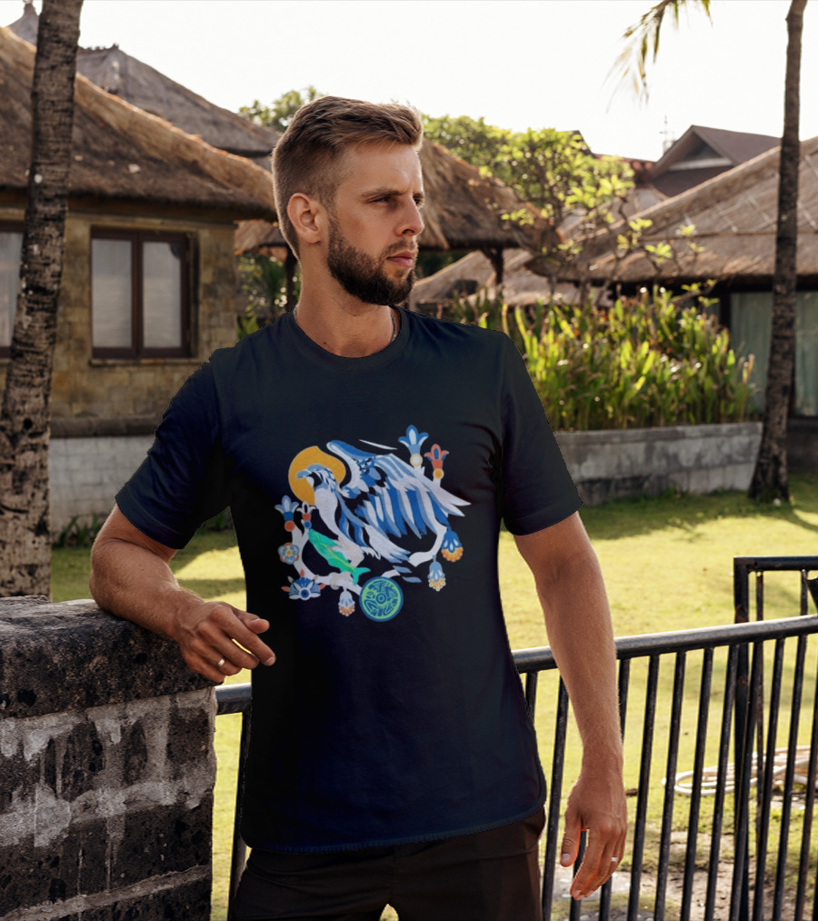 2026 Seahawks Latino Heritage Seahawks Bird Aztec T-Shirt