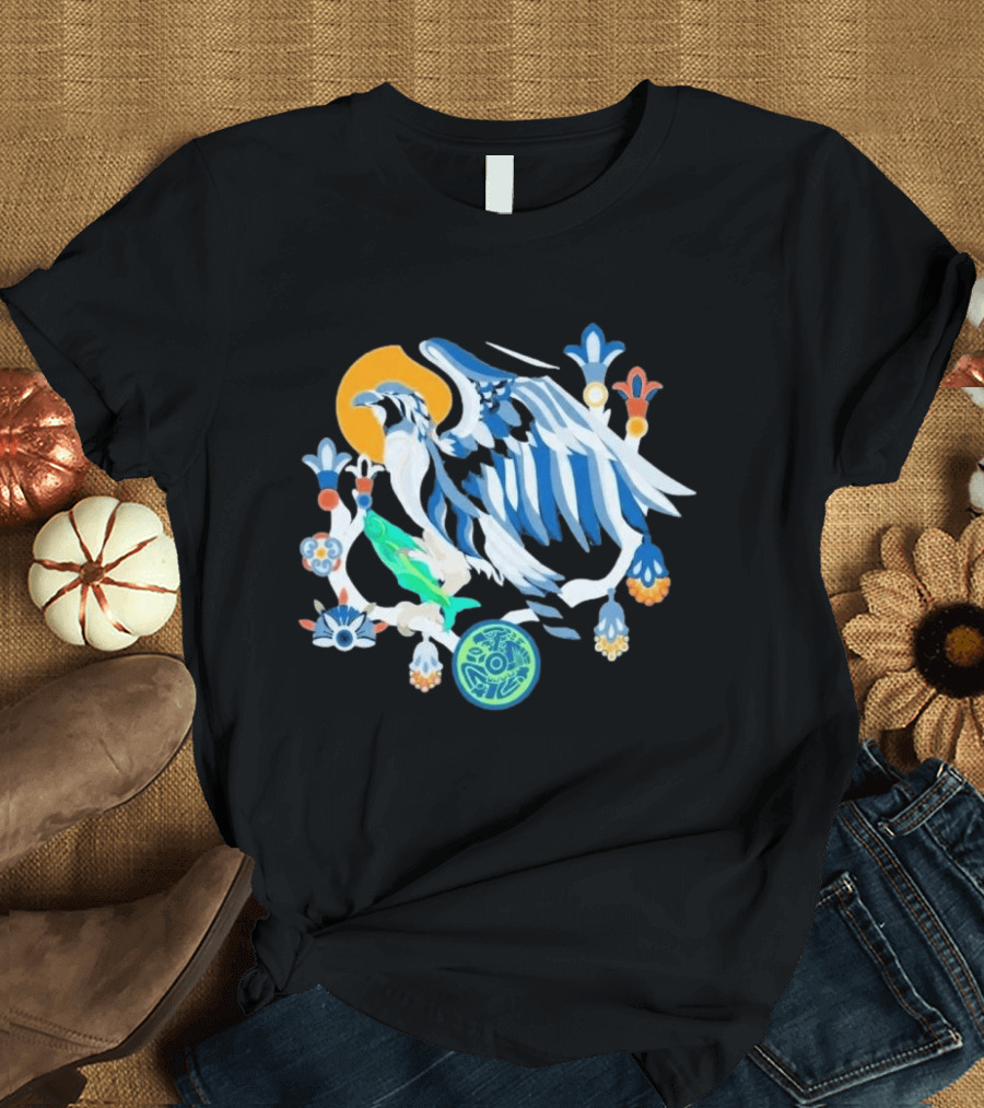 2026 Seahawks Latino Heritage Seahawks Bird Aztec T-Shirt