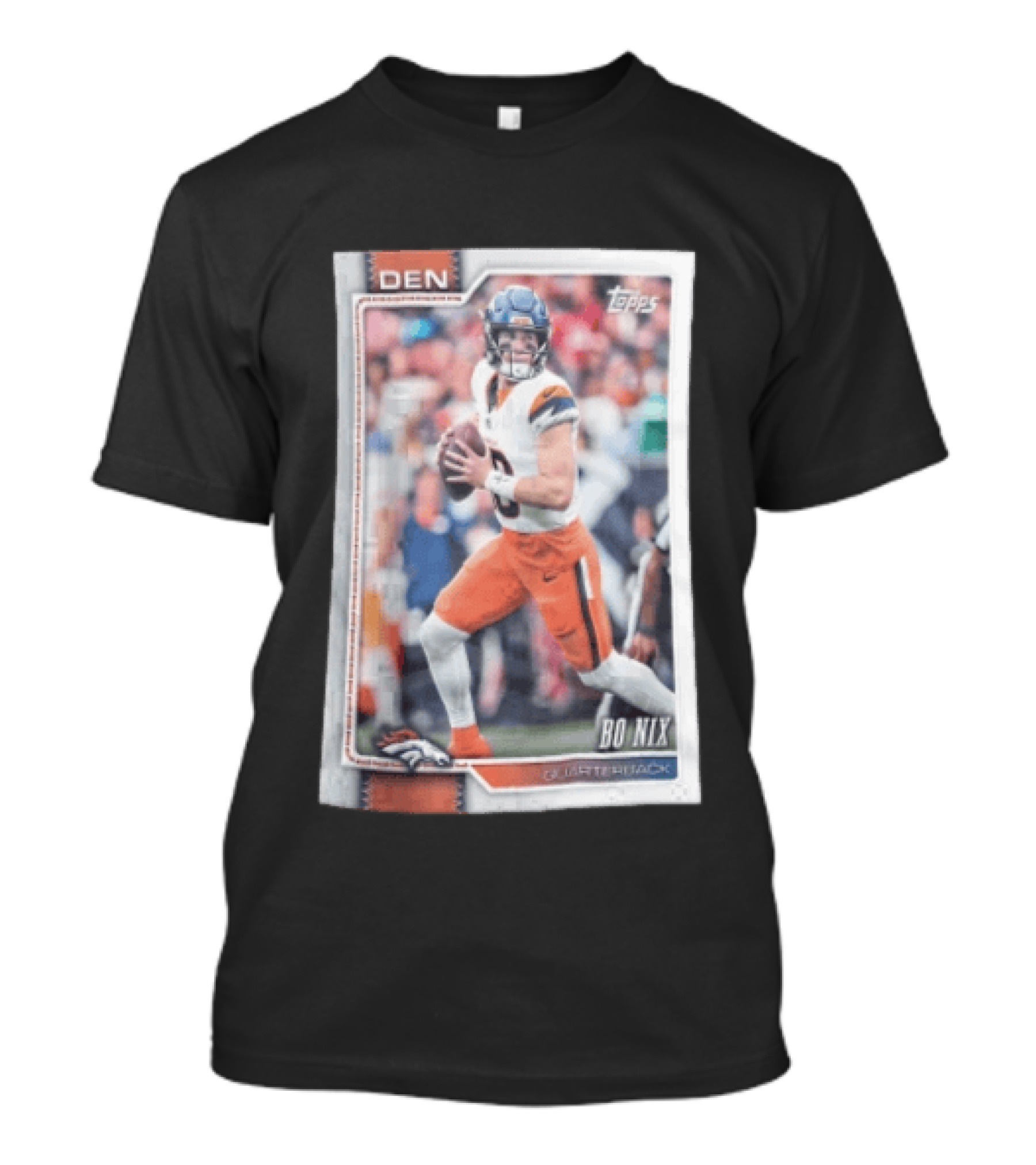 2026 Topps Football Bo Nix Denver Broncos Quarterback T-Shirt