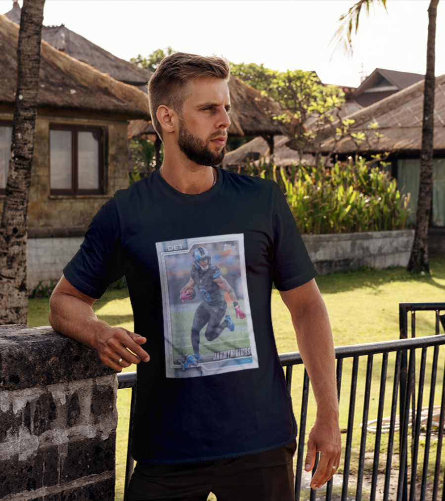 DET 2026 Topps Jahmyr Gibbs Detroit Lions Running Back T-Shirt