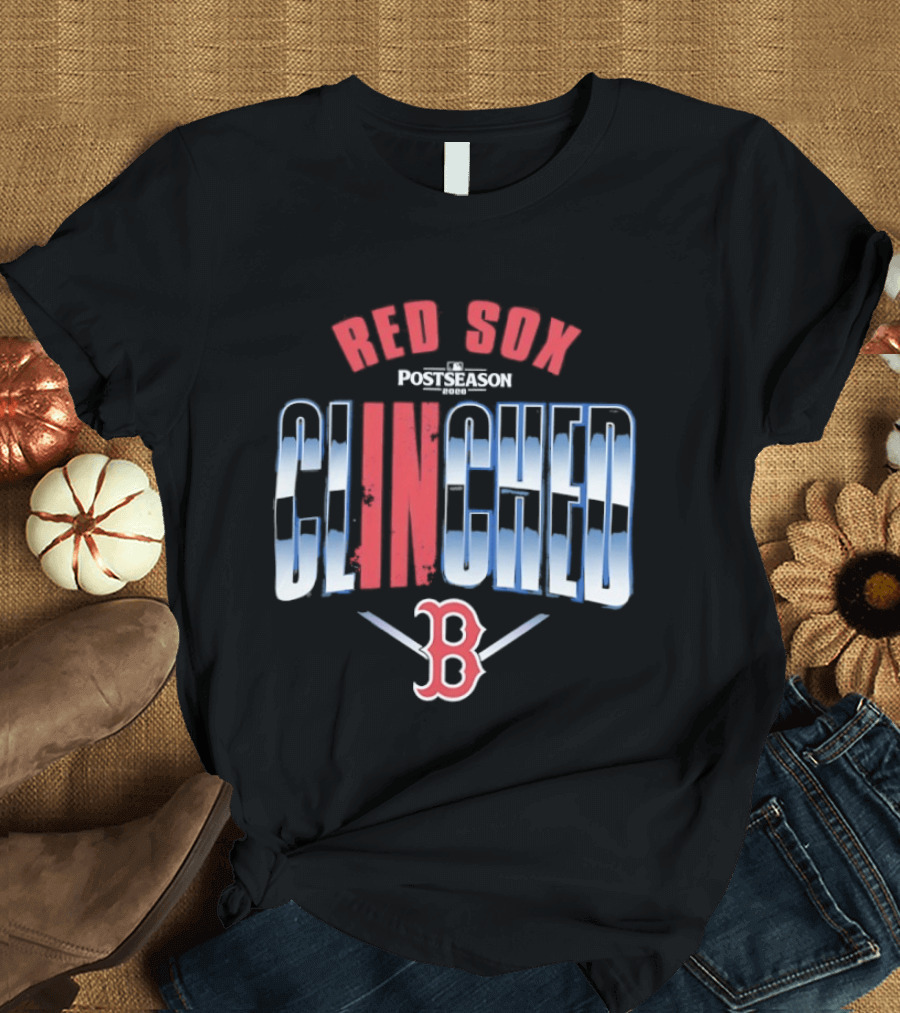 Boston Red Sox MLB Postseason Clinched 2026 Red Blue Baseball Team T-Shirt