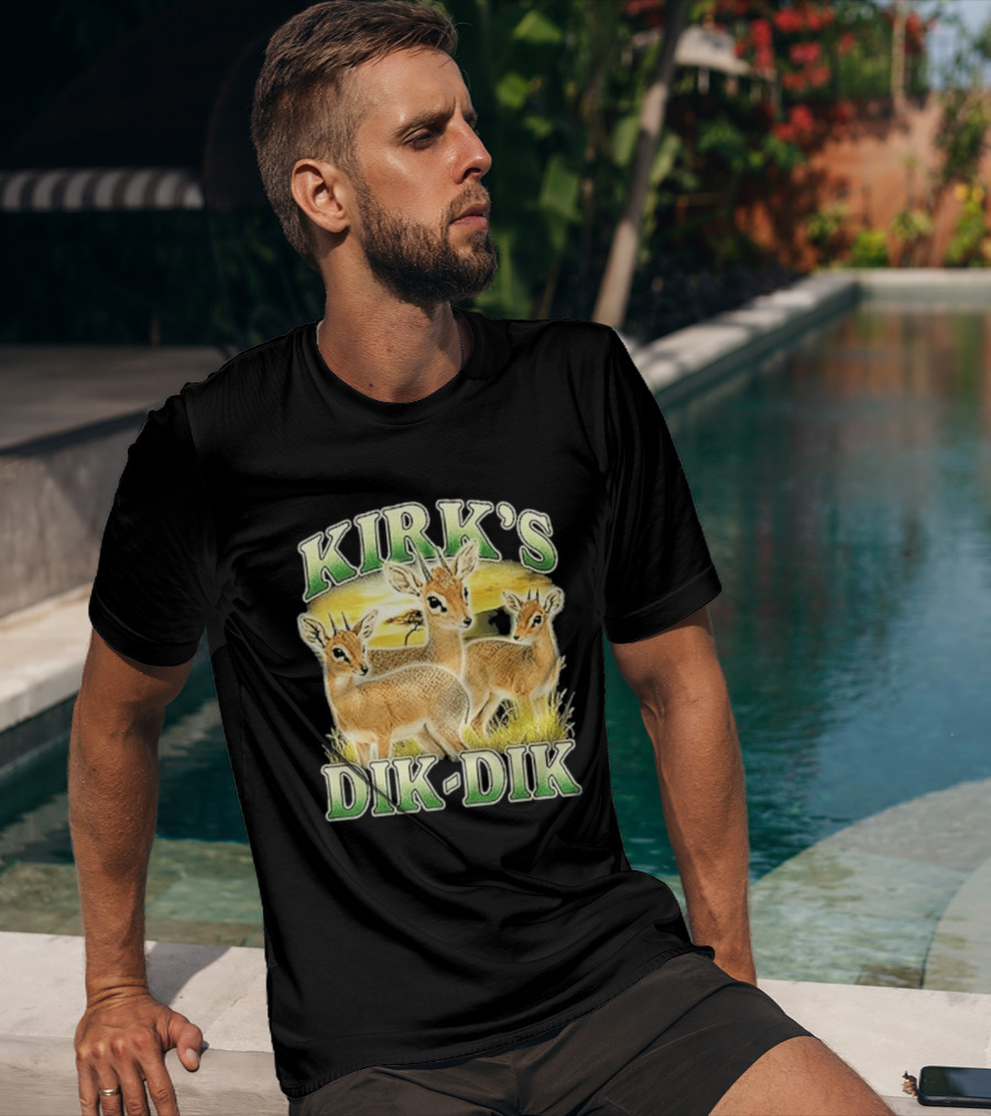 Kirk's Dik Dik Wildlife Safari Sunset Scene T-Shirt