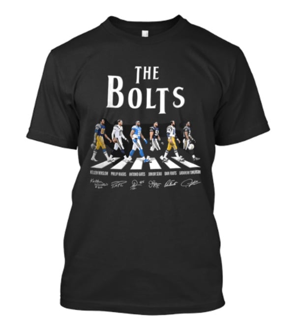 The Bolts Los Angeles Chargers Kellen Winslow Philip Rivers Crosswalk Signatures T-Shirt