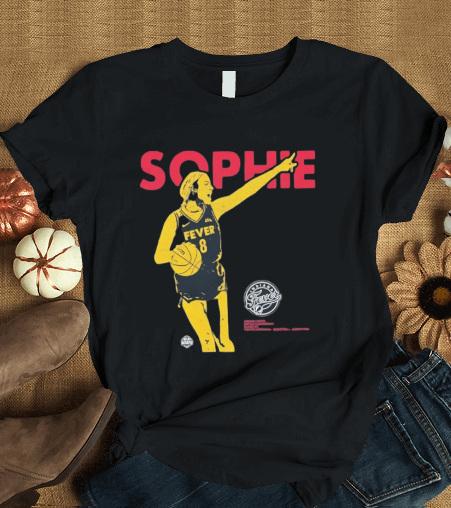 Sophie Cunningham Indiana Fever Basketball Number 8 T-Shirt