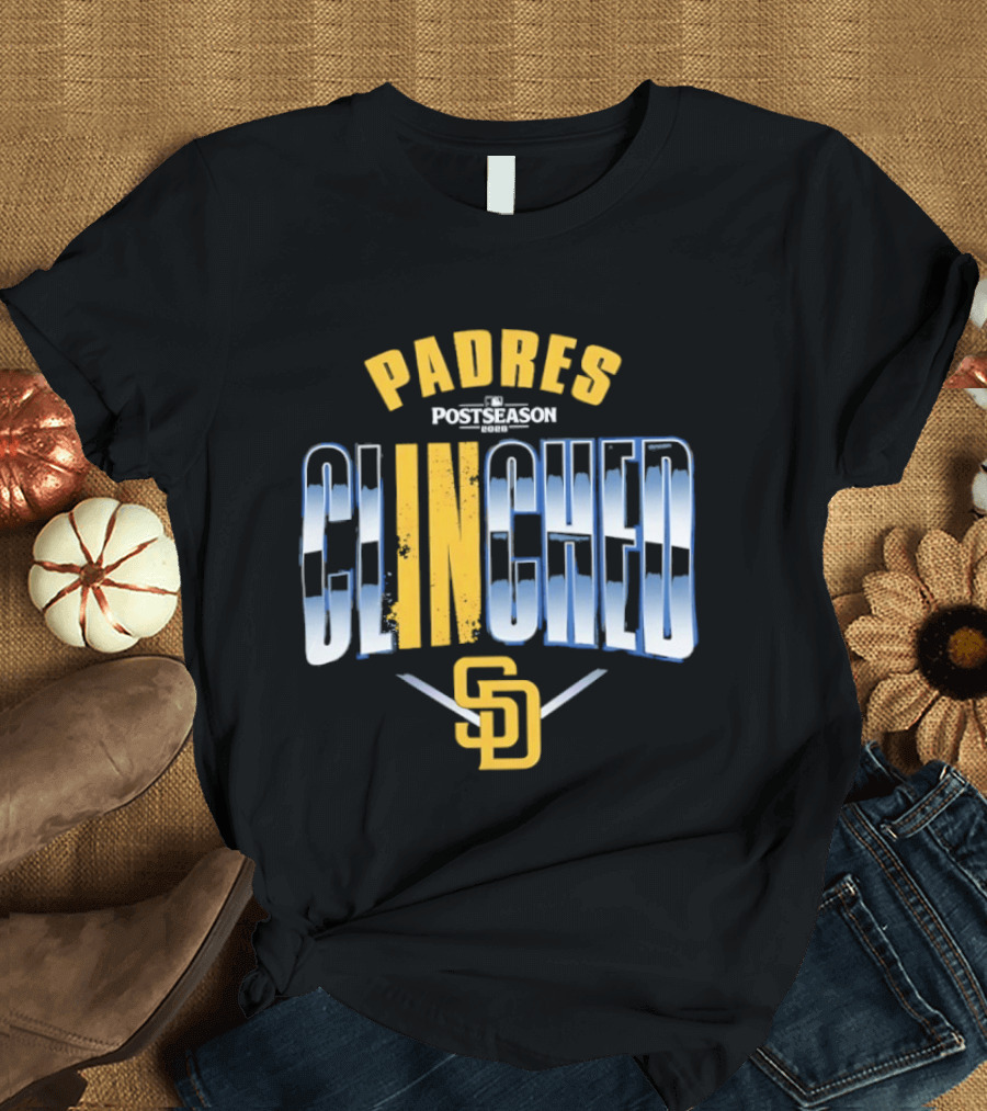 San Diego Padres 2026 MLB Postseason Clinched Padres Postseason Clinched SD T-Shirt