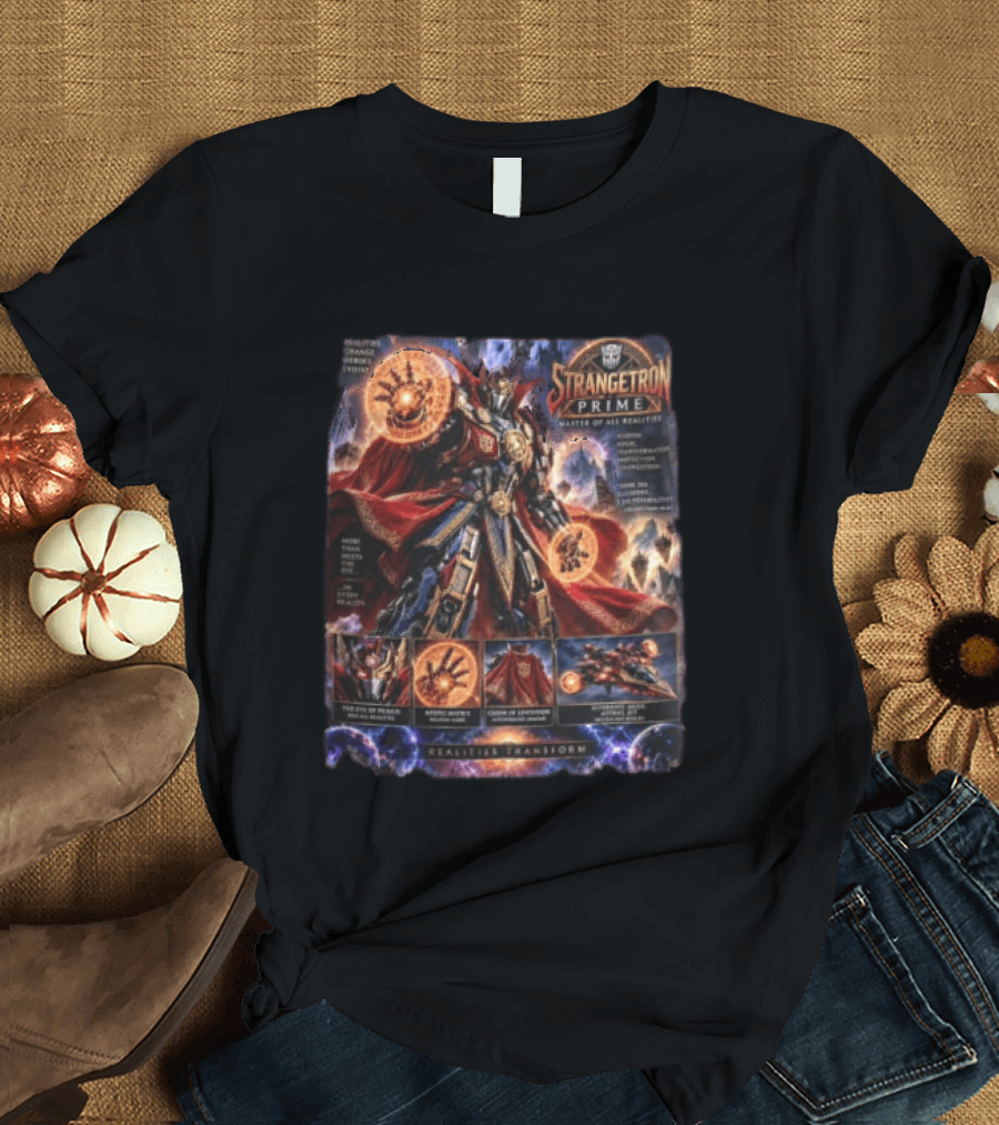 Strangetron Prime Master Of All Realities Realities Transform Mystic Master Crown Of Leviathos Eye Of Paradox T-Shirt