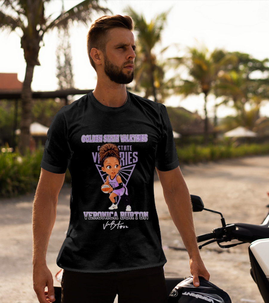 Golden State Valkyries Veronica Burton No 22 Chibi T-Shirt
