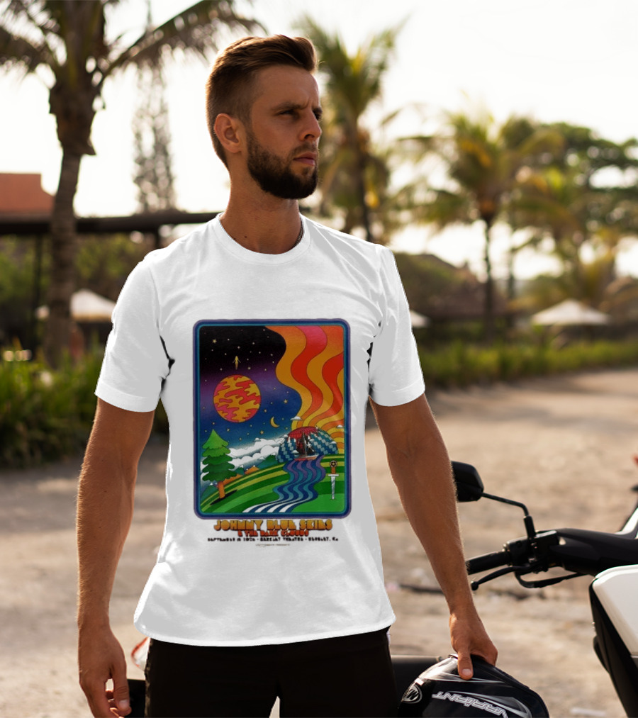 Johnny Blue Skies And The Dark Clouds Greek Theatre Berkeley CA September 15 2026 Event Psychedelic T-Shirt