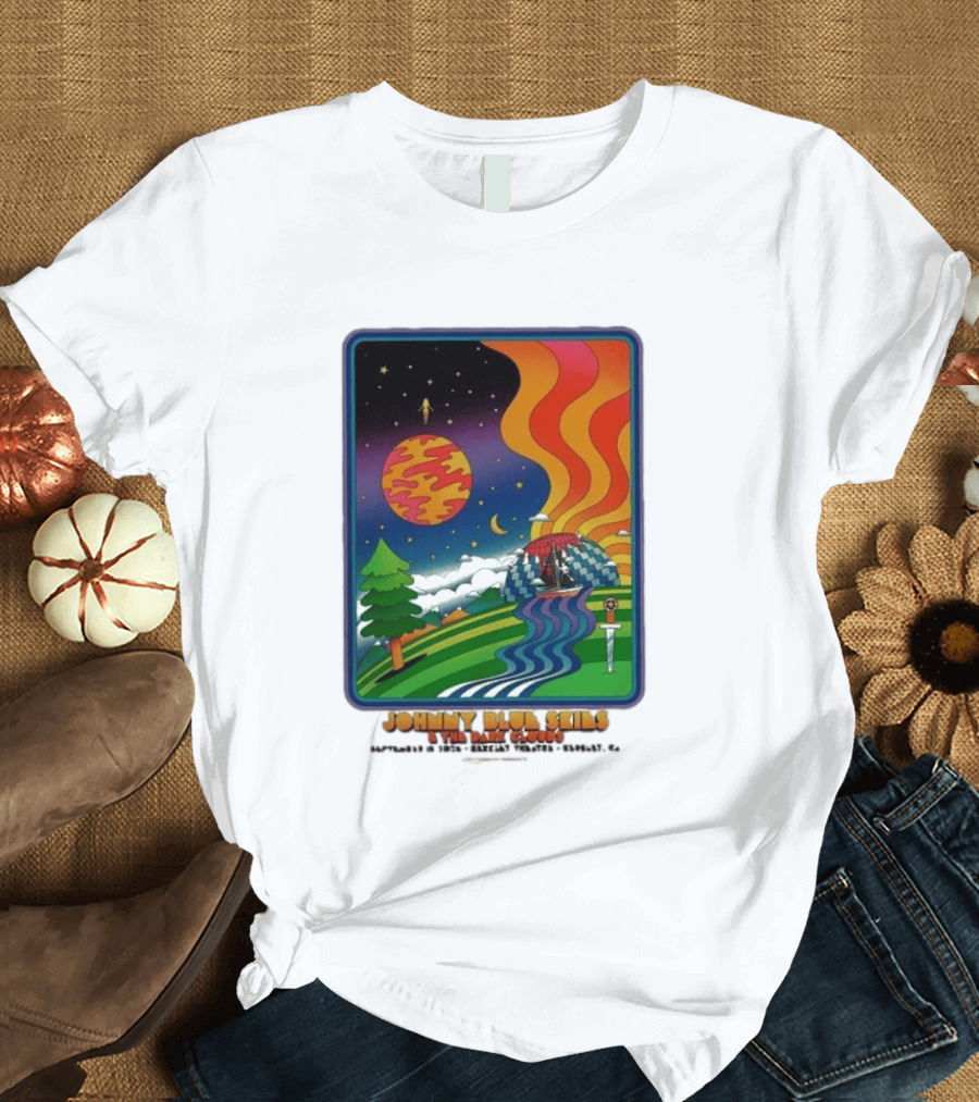 Johnny Blue Skies And The Dark Clouds Greek Theatre Berkeley CA September 15 2026 Event Psychedelic T-Shirt