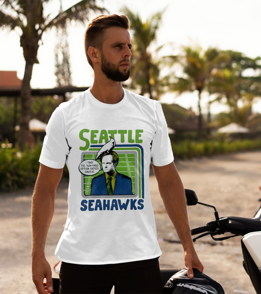 Kelsey Grammer Seahawks Run Pass Option Gauche T-Shirt