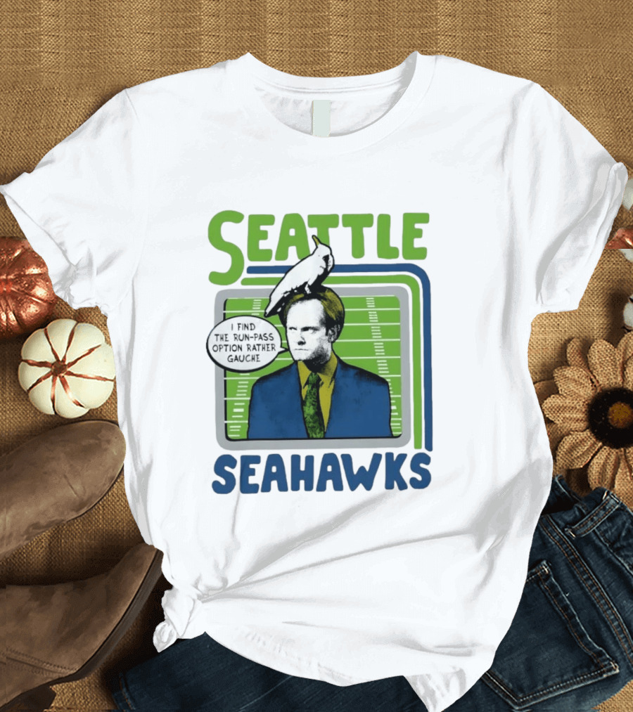 Kelsey Grammer Seahawks Run Pass Option Gauche T-Shirt