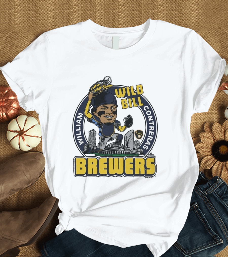 Milwaukee Brewers Wild Bill William Contreras Baseball 2026 T-Shirt