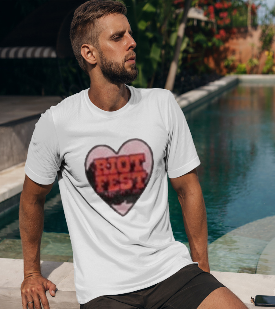 Riot Fest 2026 Chicago September 18 20 Heart T-Shirt