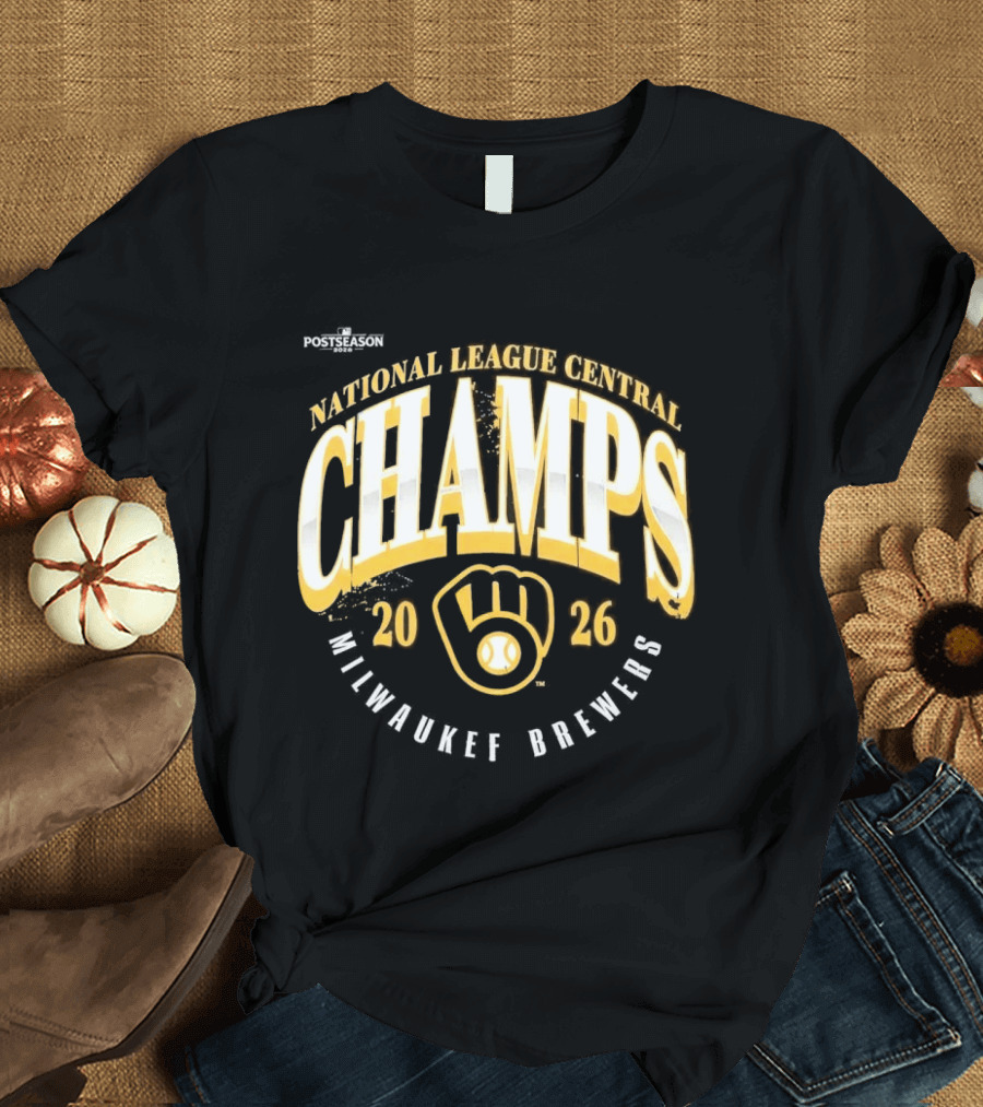 Milwaukee Brewers 2026 National League Central Champs T-Shirt