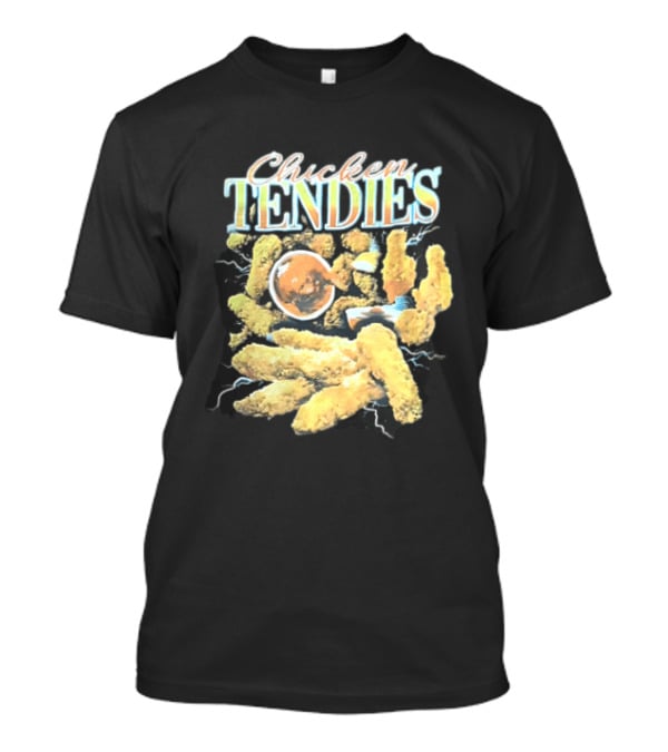 Chicken Tendies Fried Tenders Dipping Sauce Lightning Bolts T-Shirt