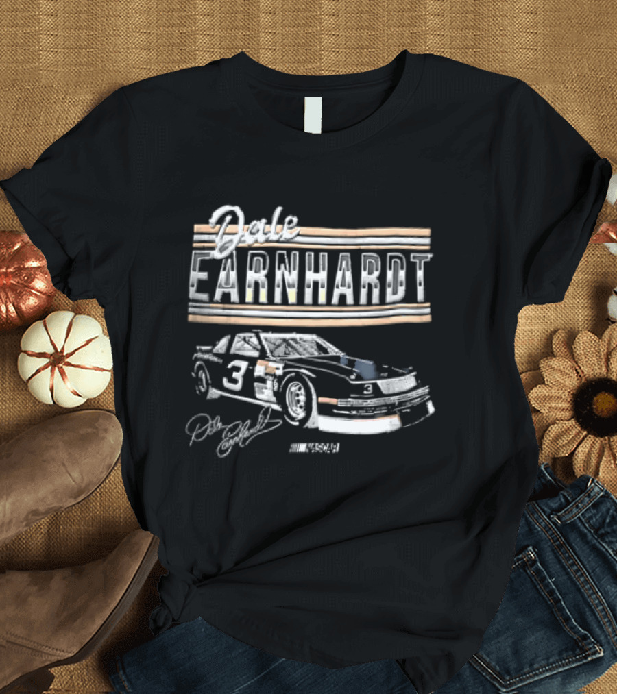 Dale Earnhardt Number 3 NASCAR Stock Car Classic Distressed T-Shirt