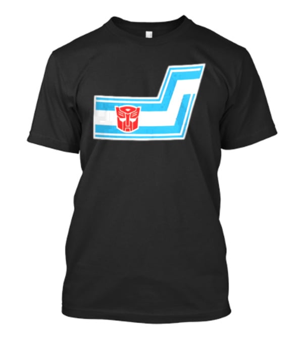 Transformers Autobots Red Insignia Blue White Racing Stripes Chevron Stickers T-Shirt