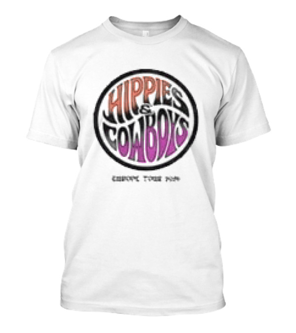 Hippies And Cowboys Europe Tour 2026 White T-Shirt