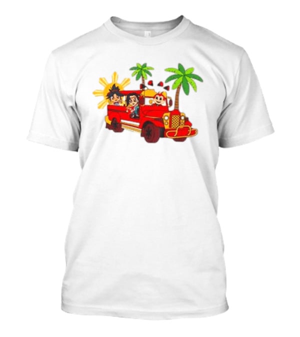 Jollibee Foods Store Jeepney Adventure Jollibee X Forgotten Island Collaboration T-Shirt