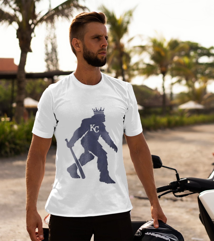 Kansas City Royals Crowned Sasquatch KC Baseball Bat T-Shirt