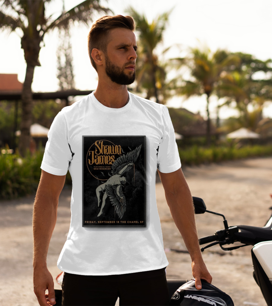 Shawn James San Francisco Concert Special Guest Gravedancer September 18 The Chapel SF T-Shirt