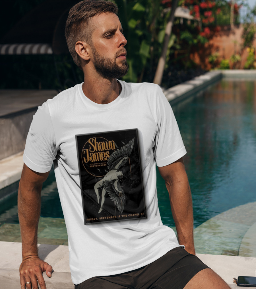Shawn James San Francisco Concert Special Guest Gravedancer September 18 The Chapel SF T-Shirt